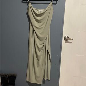 Elegant Draped Maxi Dress